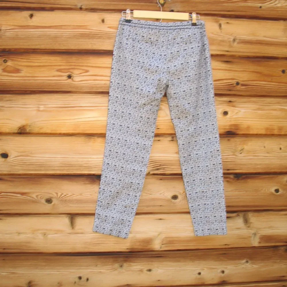 Tory Burch Heidi Slim Fit Print Pants